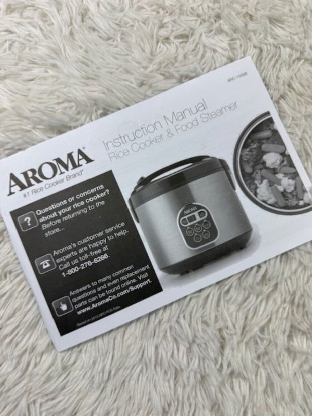 Aroma 20-Cup Cooked Digital Rice Cooker Slow Cooker Food Steamer ARC-150SB - Picture 10 of 11